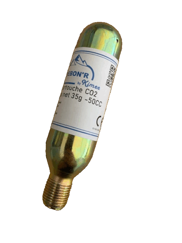 Cartouche CO2 35g (50CC) pour airbag