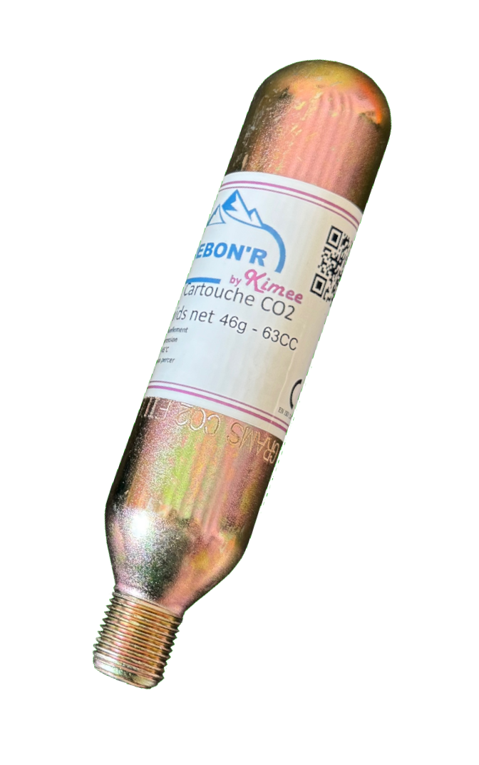 Cartouche CO2 46g (63CC) pour airbag